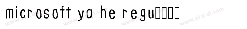 microsoft ya he regu字体转换